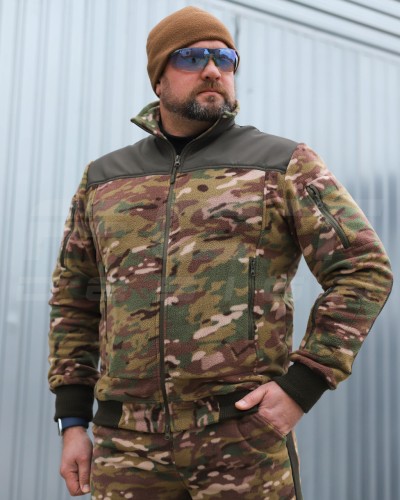 Костюм Спортивный флисовый без капюшона усиленный Мультикам 42