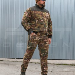 Костюм Спортивный флисовый без капюшона усиленный Мультикам