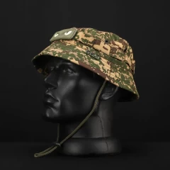 Панама тактична ріп-стоп з велкро піксель Хижак G-0822