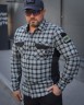 Тактическая милитари Рубашка FCT Blackbeard летняя в клеточку Серо-зеленая (11 номер) 40-42/3
