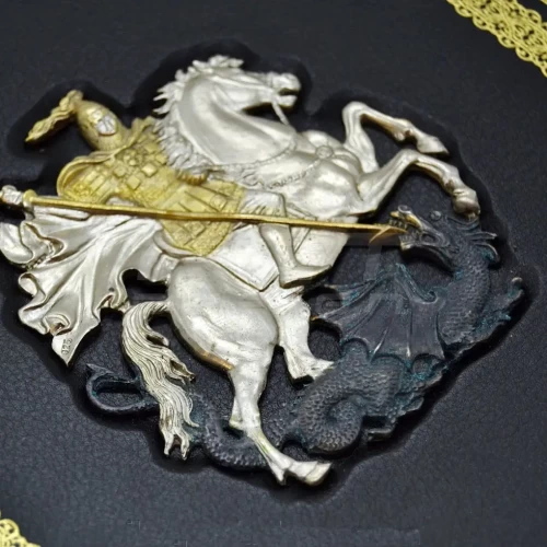 Блокнот щоденник Георгій Переможець преміум А5 14,8х21 см 14,8х21 см