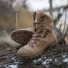 Берці тактичні зимові Stalker шкіра Crazy Horse на цигейці койот 39 39