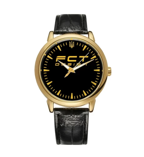 Годинник наручний FCT DESIGN Model 022 Золото чорні