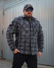 Тактическая милитари Рубашка FCT зимняя утепленная в клетку Темно-серая флис подкладка (46 номер) 40-42/3