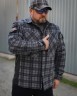 Тактическая милитари Рубашка FCT зимняя утепленная в клетку Темно-серая флис подкладка (46 номер) 40-42/3