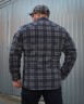 Тактическая милитари Рубашка FCT зимняя утепленная в клетку Темно-серая флис подкладка (46 номер) 40-42/3