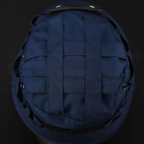 Панама тактична ріп-стоп з велкро синя 56 56