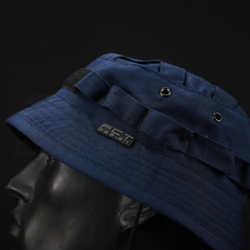 Панама тактична ріп-стоп з велкро синя 56 56