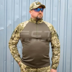 Убакс бойова сорочка CoolPass antistatic піксель ЗСУ з налокітниками
