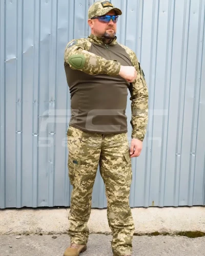 Убакс бойова сорочка CoolPass antistatic піксель ЗСУ з налокітниками 44 44