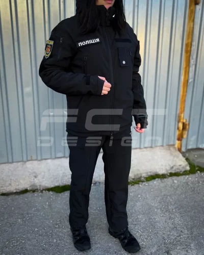 Штани зимові Софтшелл чорні 40-42/3 40-42/3