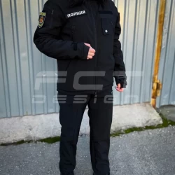 Брюки зимние Софтшелл черные