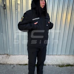 Брюки зимние Софтшелл черные