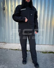 Штани зимові Софтшелл чорні