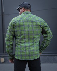 Тактична мілітарі Сорочка FCT Blackbeard літня в клітинку Зелена (12 номер)