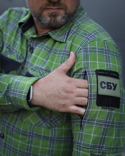 Тактична мілітарі Сорочка FCT Blackbeard літня в клітинку Зелена (12 номер) 40-42/3 40-42/3