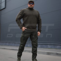 Кофта фліс соти Гексагон лонгслів Хакі