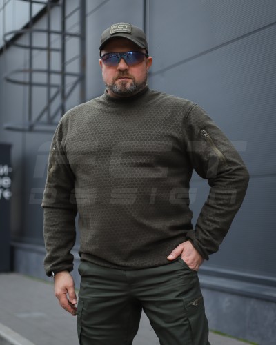 Кофта фліс соти Гексагон лонгслів Хакі 40-42/3 40-42/3