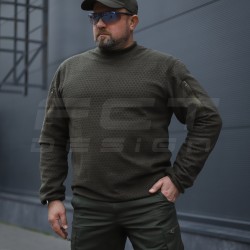 Кофта фліс соти Гексагон лонгслів Хакі