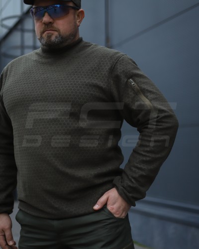 Кофта фліс соти Гексагон лонгслів Хакі 40-42/3 40-42/3