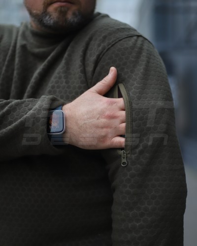 Кофта фліс соти Гексагон лонгслів Хакі 40-42/3 40-42/3