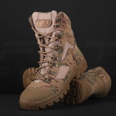 Берці тактичні Stalker з вставками кордура мембрана GoreTex шкіра мультикам