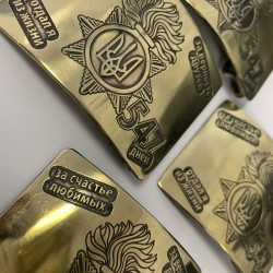 Бляха ДМБ со стихом ЗА СЧАСТЬЕ ЛЮБИМЫХ, ЗА ВЕРНОСТЬ ДРУЗЕЙ ОТДАЛ Я ИЗ ЖИЗНИ 547 ДНЕЙ