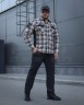 Тактическая милитари Рубашка FCT Blackbeard летняя в клеточку Серо-оранжевая (13 номер) 40-42/3