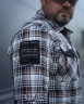 Тактическая милитари Рубашка FCT Blackbeard летняя в клеточку Серо-оранжевая (13 номер) 40-42/3