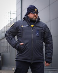 Куртка Хантер Софтшел тактична для ДСНС термофліс темно-синя