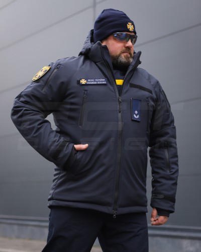 Куртка Хантер Софтшел тактична для ДСНС термофліс темно-синя 40-42/3 40-42/3