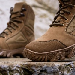 Берцы тактические Титан летние на сетке койот