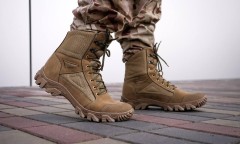 Берці тактичні літні Титан на сітці койот