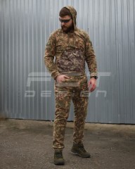 Костюм спортивний флісовий з посиленням Софтшелл хижак