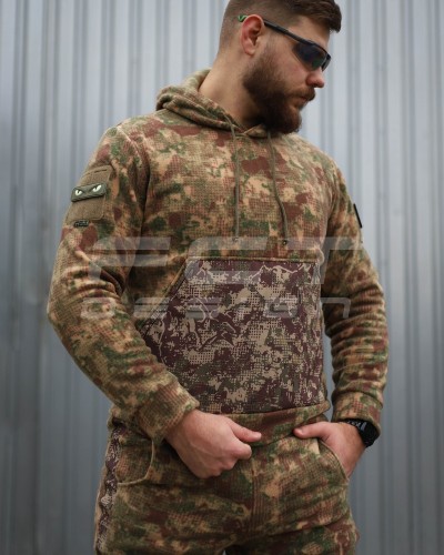 Костюм спортивний флісовий з посиленням Софтшелл хижак 42 42