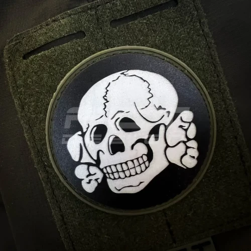 Шеврон/патч гумовий ПВХ Череп