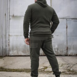 Костюм спортивний флісовий з посиленням Софтшелл хакі
