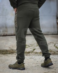 Костюм спортивний флісовий з посиленням Софтшелл хакі