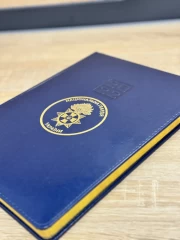 Блокнот щоденник А4 НГУ синій датований на 2022 рік