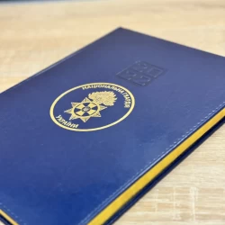 Блокнот щоденник А4 НГУ синій датований на 2022 рік