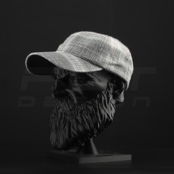 Кепка бейсболка FCT літня в клітинку біло-сіра (15 номер)  