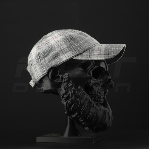 Кепка бейсболка FCT літня в клітинку біло-сіра (15 номер)   58 58