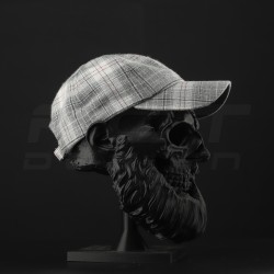 Кепка бейсболка FCT літня в клітинку біло-сіра (15 номер)  