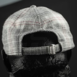 Кепка бейсболка FCT літня в клітинку біло-сіра (15 номер)  