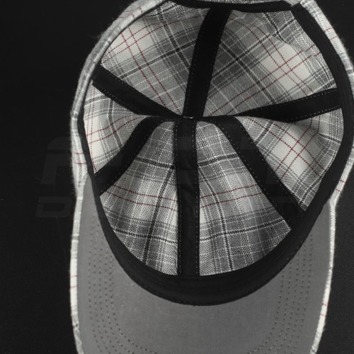 Кепка бейсболка FCT літня в клітинку біло-сіра (15 номер)   58 58