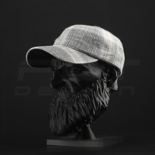 Кепка бейсболка FCT літня в клітинку біло-сіра (15 номер)   58 58