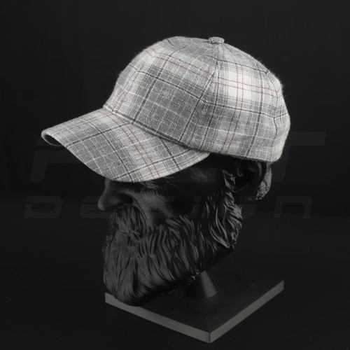 Кепка бейсболка FCT літня в клітинку біло-сіра (15 номер)   58 58