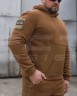 Костюм спортивный флисовый с усилением Софтшелл койот 42