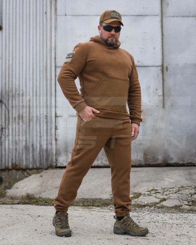 Костюм спортивний флісовий з посиленням Софтшелл койот 42 42