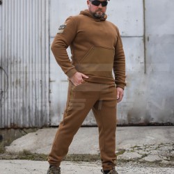 Костюм спортивный флисовый с усилением Софтшелл койот